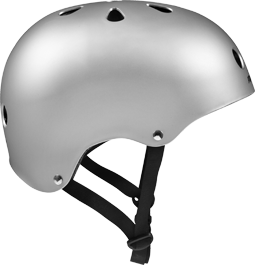 PS Allround Helm silber seitlich