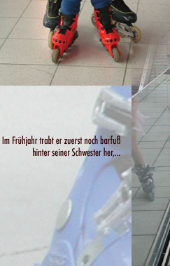 10 Jahre alberts inline shop - 2003: Kind lernt skaten