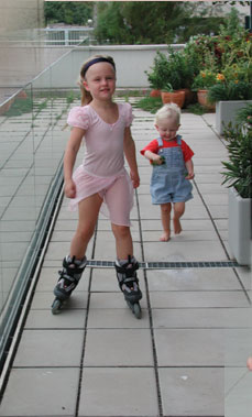 10 Jahre alberts inline shop - 2003: Kind lernt skaten