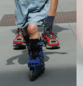 10 Jahre alberts inline shop - 2003: Kind lernt skaten